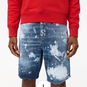 Topman Bleached Demin Raw hem shirts New Size 36